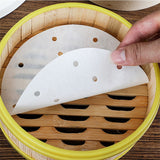 500pcs Patty Paper Baking Burger Wax Discs Nonstick BBQ Burger Paper 13cm - Side View