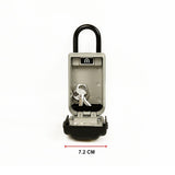 Security 4 Digit Combination Cable Lock Box With Luminous Dials - Low Angle