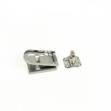 Security Lock Hardened Steel Fixed Staple Hasp 6-1/4 in. L - 45-Degree Angle