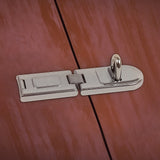 Security Lock Hardened Steel Fixed Staple Hasp 6-1/4 in. L - Front View