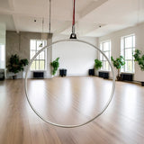 Aerial Yoga Hoop 90CM Lyra Hoop Circus Single Point Aerial Ring Set - Low Angle