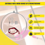 Aerial Yoga Hoop 90CM Lyra Hoop Circus Single Point Aerial Ring Set - Low Angle