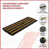 Car Driveway Curb Ramp Rubber 10,000 Kg Industrial Capacity - Side View