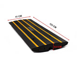 Car Driveway Curb Ramp Rubber 10,000 Kg Industrial Capacity - Low Angle