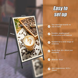 Frame Sign Sidewalk Sign Board 60x90cm For Advertising Poster Display - Extra Image