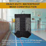 Extra Large Sports Ball Carry Bag Waterproof Football Basketball Volleyball Soccer Rugby NetBall - Top-Down View
