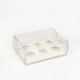 10Pcs Clear Dessert Boxes Cupcake Packaging ??Transparent Bakery Cake Gift Boxes