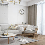 Modern Wall Clock Silent Non-Ticking Quartz Battery Operated Stainless Steel