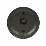 14-inch Round Wall Clock Silent Non-Ticking Quartz Battery Operated Wood Grain - 45-Degree Angle