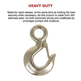 Grappling Hook 1T Crane Scale Sliding Stainless Steel Lifting Rigging Accessories - Close-Up Angle