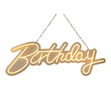 Happy Birthday Neon Sign Hanging Glowing Party Decoration