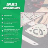 9pc French Curve Ruler Set DIY Sewing Pattern Measuring Tool for Dressmaker - Extra Image