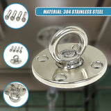 304 Stainless Steel Suspension Hook Wall Ceiling Mount Hanger Anchor Bracket - Close-Up Angle