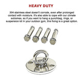 304 Stainless Steel Suspension Hook Wall Ceiling Mount Hanger Anchor Bracket - Extra Image