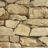 Rustic Rock Brick Wallpaper - Close-Up Angle