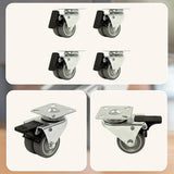 4x 2 Inch Heavy Duty Swivel Castor Wheels 50mm Brake