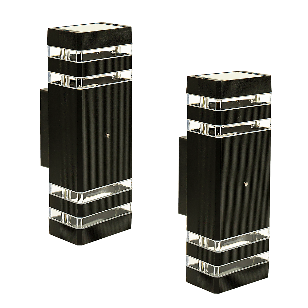 Modern 12 Inch LED Up Down Wall Light Dual Lamp with Dusk to Dawn Sensor