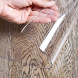 PVC Tablecloth Protector Table Cover Dining Table Cloth Plastic 2134x1070mm 1.5mm - Front View