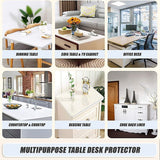 PVC Tablecloth Protector Table Cover Dining Table Cloth Plastic 2134x1070mm 1.5mm - 45-Degree Angle