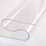 PVC Tablecloth Protector Table Cover Dining Table Cloth Plastic 2134x1070mm 1.5mm - Rear View