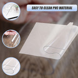 PVC Tablecloth Protector Table Cover Dining Table Cloth Plastic 2134x1070mm 1.5mm - Low Angle