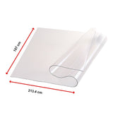 PVC Tablecloth Protector Table Cover Dining Table Cloth Plastic 2134x1070mm 1.5mm - Extra Image