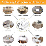 PVC Tablecloth Protector Table Cover Dining Table Cloth Plastic 2800x1170mm 2.0mm - Rear View