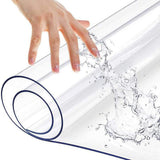 PVC Tablecloth Protector Table Cover Dining Table Cloth Plastic 2800x1170mm 2.0mm - Close-Up Angle