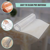 PVC Tablecloth Protector Table Cover Dining Table Cloth Plastic 2800x1170mm 2.0mm - Low Angle