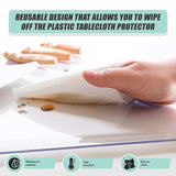 PVC Tablecloth Protector Table Cover Dining Table Cloth Plastic 2800x1170mm 2.0mm - Extra Image