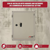 Carbon Steel Electrical Enclosure Box IP65 Wall Mount 400 x 300 x 200 mm - Extra Image