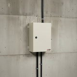 Carbon Steel Electrical Enclosure Box IP65 Wall Mount 400 x 300 x 200 mm - Close-Up Angle