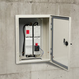 Carbon Steel Electrical Enclosure Box IP65 Wall Mount 400 x 300 x 200 mm - Front View