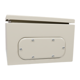 Carbon Steel Electrical Enclosure Box IP65 Wall Mount 400 x 300 x 200 mm - Close-Up Angle