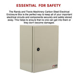 Carbon Steel Electrical Enclosure Box IP65 Wall Mount 400 x 300 x 200 mm - Extra Image