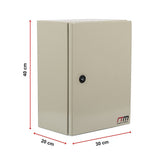 Carbon Steel Electrical Enclosure Box IP65 Wall Mount 400 x 300 x 200 mm - Extra Image