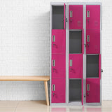 12-Door Locker for Office Gym Shed School Home Storage - Standard Lock with 2 Keys - Extra Image