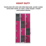 12-Door Locker for Office Gym Shed School Home Storage - Standard Lock with 2 Keys - Extra Image
