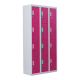 12-Door Locker for Office Gym Shed School Home Storage - Padlock-operated