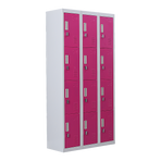 12-Door Locker for Office Gym Shed School Home Storage - Padlock-operated