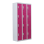 12-Door Locker for Office Gym Shed School Home Storage - Padlock-operated