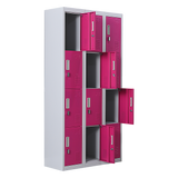 12-Door Locker for Office Gym Shed School Home Storage - Padlock-operated - Extra Image