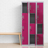 12-Door Locker for Office Gym Shed School Home Storage - Padlock-operated - Extra Image
