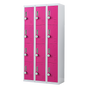12-Door Locker for Office Gym Shed School Home Storage - 4-Digit Combination Lock