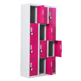 12-Door Locker for Office Gym Shed School Home Storage - 4-Digit Combination Lock - Extra Image