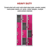 12-Door Locker for Office Gym Shed School Home Storage - 4-Digit Combination Lock - Extra Image