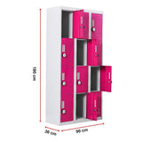 12-Door Locker for Office Gym Shed School Home Storage - 4-Digit Combination Lock - Extra Image