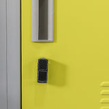 12-Door Locker for Office Gym Shed School Home Storage - Padlock-operated - Low Angle