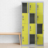 12-Door Locker for Office Gym Shed School Home Storage - Padlock-operated - Extra Image