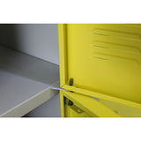 12-Door Locker for Office Gym Shed School Home Storage - 3-Digit Combination Lock - Low Angle